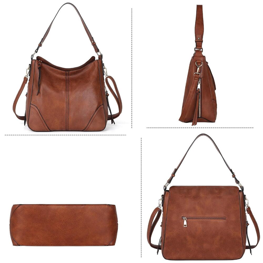 Purses for Women 3PCS, PU Leather Crossbody Bags Set Shoulder Handbags - Picture 8 of 8